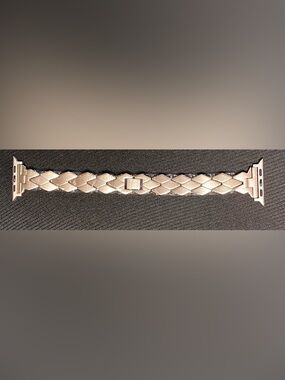 watch bracelet silverTone Interlocking Link Bracelet